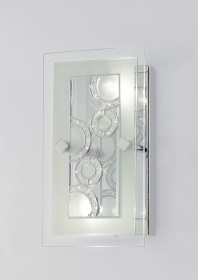 Destello Crystal Wall Lights Diyas Flush Crystal Wall Lights